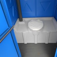 Туалетная кабина СТАНДАРТ МД синий, зеленый, серый